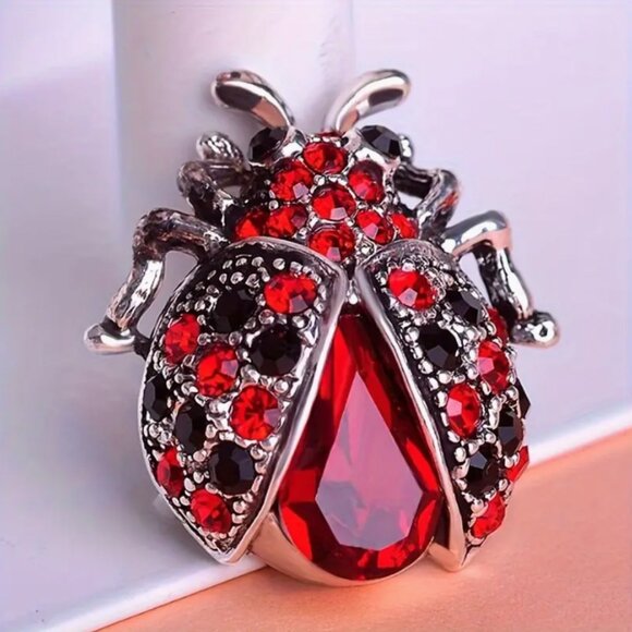 🍏50% OFF/3+...Cute Ladybug Brooch - Picture 1 of 10